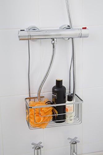 Chrome Shower Mixer Caddy košarica za pohranu kupaonice, 5 -godišnja jamstva bez hrđe