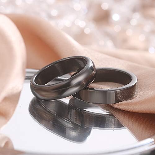 Prirodni hematitni prstenovi za žene i muškarce, magnet za ravnotežu tjeskobe, hematitni kameni prstenovi koji apsorbiraju negativnu