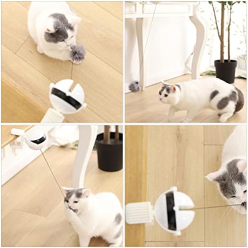 Ipetboom 1 set Smart Interactive Cat Toy -a Automatski pokretni odskakivanje lopte Električne mačke igračke mačiće plišana kuglica