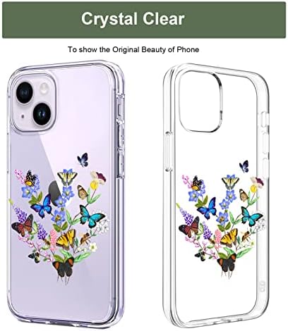 Slučaj kompatibilan s iPhoneom 14 futrolom iPhone 13 CASE CASE s dizajnom reljefni cvjetni uzorak meki TPU odbojnik vitki zaštitni