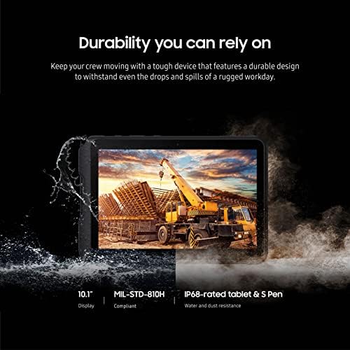 Samsung Galaxy Tabactive4 Pro 10.1 ”128 GB Wi-Fi Android Work Tablet, LTE otključan, 6 GB RAM-a, robusni dizajn, osjetljivi zaslon