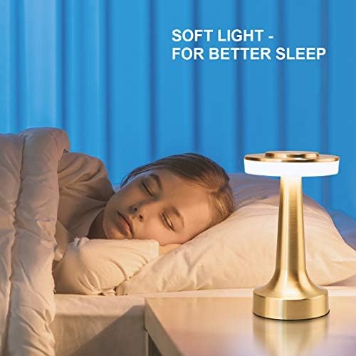 Prijenosna LED stolna svjetiljka sa senzorom osjetljivim na dodir, 3 razine svjetline, punjiva baterija do 48 sati rada, noćno svjetlo