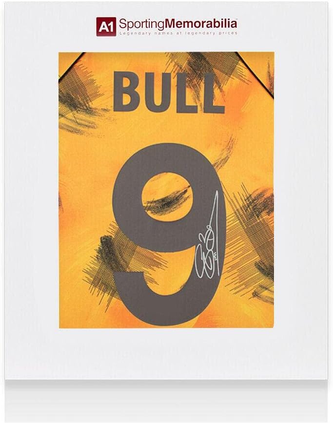 Steve Bull potpisao Wolverhampton Wanderers majica - 1993, broj 9 - Poklon kutija - Autografirani nogometni dresovi