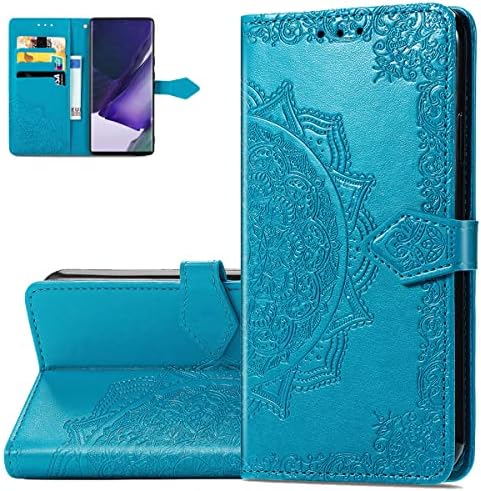 Torbica-novčanik Monwutong za Samsung Galaxy S22 Ultra, flip torbica od umjetne kože sa uzorkom na mandalu, magnetskom kopčom i uredima