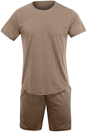 YMOSRH muške kratke hlače i kratke hlače postavljaju sportsku odjeću s 2 komada ljetne odjeće za znojne košulje atletske kratke hlače