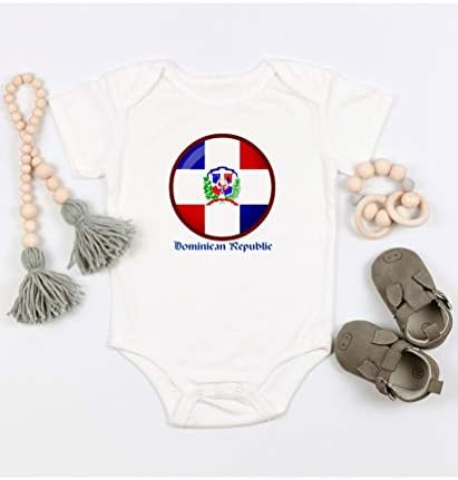 Dominikanska republika Slatka zastava Dizajn poklon dječjeg bodysuit novorođenčad Onesie