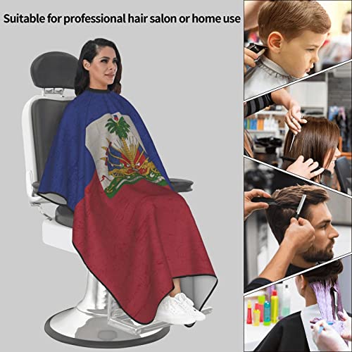 Retro haiti zastava 3D ispis profesionalni brijač ogrtač za kosu rezanje kosa salon rta rta frizera pregača 55 x 66