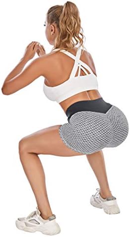 Ženske joga kratke hlače visokog struka s volanima za podizanje stražnjice fitness trening kratke hlače za trčanje vruće hlače od spandeksa