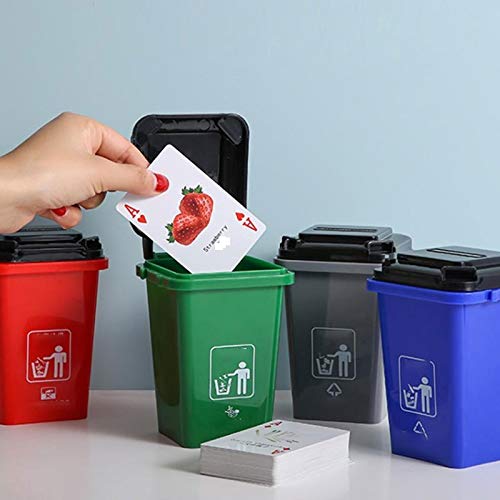 Zukeeljt kanta za smeće, kanta za smeće, mini radna površina uredna kanta za smeće s nosačem pripisnika za pripisnike smeća smeća