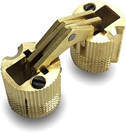 Bakreni bačvi Zglobovi cilindrični skriveni ormar skriveni nevidljive mesingane šarke za hardver namještaja 8-16 mm 1pcs