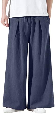 LLDYYDS muške lanene hlače hlače Slim Fit joga hlače staze odijelo hlače plaže hlače ljetne kompresije hlače teretne hlače