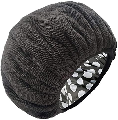 Cucufa kape za tuširanje za žene, tkanina od mikrovlakana tkanina s dvostrukim slojevitim kapcima za kupanje šešira šešira za tuširanje