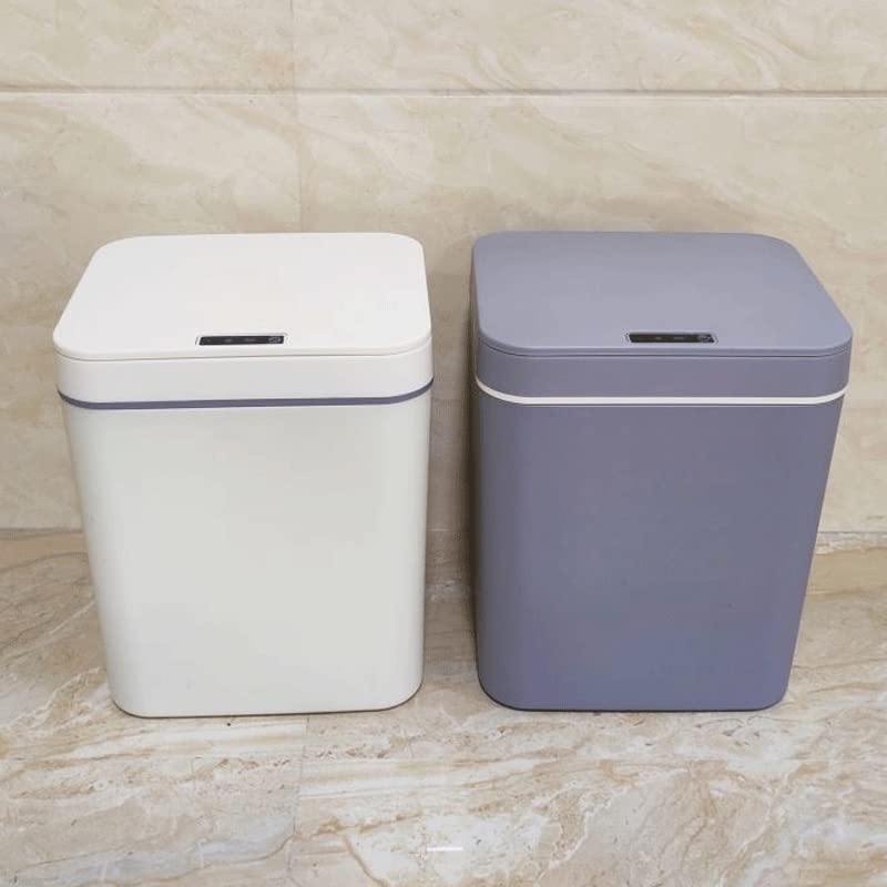 _ [Pametna kanta za smeće] indukcijska kanta za smeće s poklopcem kućna plastična kanta automatska indukcijska kanta za smeće s poklopcem