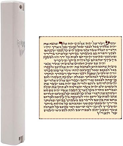 Talisman4u vodootporna bijela mezuzah slučaj s pomicanjem classic judaica Izrael plastična vrata mezuza srebrna potkoljenica