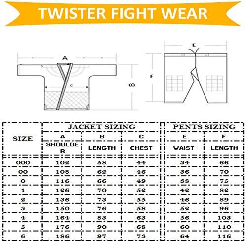 Twister džudo GI Black Tiger Judo Uniforme Gi m/o vrhunski kvalitetni pamučni zrnati krpa 450grm, s besplatnim pojasevima