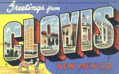 Clovis, razglednica New Mexico