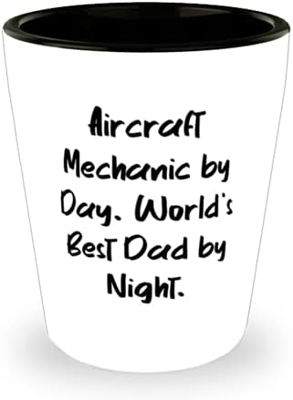 Popodne zrakoplovni mehaničar. Najbolji tata na svijetu noću. Tatina čaša nadahnjujuća tatina keramička šalica za tatu