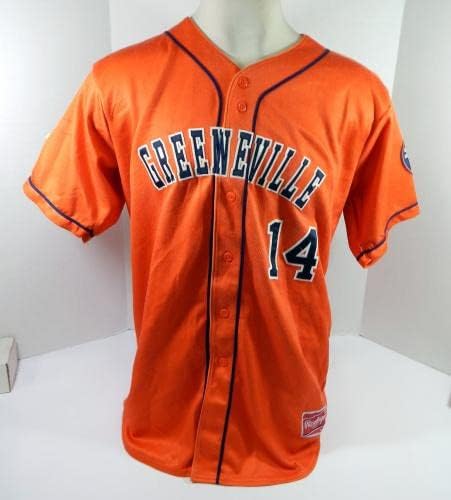 2017 Greeneville Astros Wilson Amador 14 Igra Upotrijebljena narančastog Jersey 46 DP35065 - Igra korištena MLB dresova