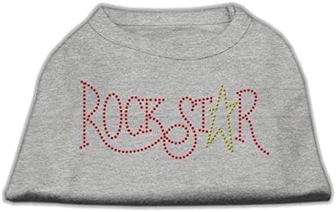 Mirage Pet Products Rock Star Rhinestone majica za kućne ljubimce, srednja, svijetlo ružičasta