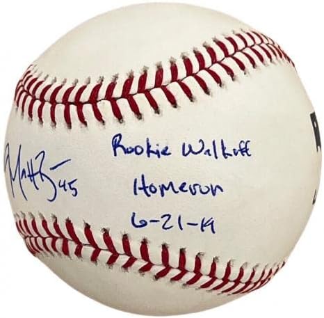 Matt Beaty potpisao je bejzbol Major League W/Rookie Walkof Homerun 6/27/19 PSA - Autografirani bejzbol