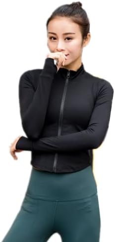 Rowai ženska rastezljiva atletski trening lagana jakna puna jakna s patentnim zatvaračem