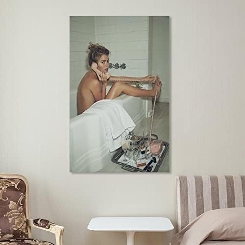 Plakat gola žena plakati djevojka s bisernim naušnicama zidna umjetnička slika ukras za dom dekor kupaonica platno umjetnički plakat
