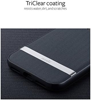 Moshi Vesta za iPhone XS slučaj/iPhone X futrola, tanak zaštitni poklopac s uzorkom Twill i metalizirani okvir, hibridni konstrukcija