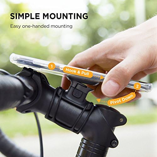 Iottie Active Edge ™ GO Bike Telefon Holder Bar Mount || Pametni telefon | iPhone XS Max R 8/8s 7 Plus 6s 6 SE Samsung Galaxy S8 Plus