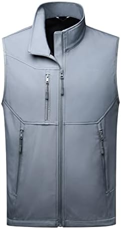 Botvela muški puni jakna s patentnim zatvaračem bez ikakvih vrata za prozračni prsluk za putničke sportove nadmašuje s džepovima