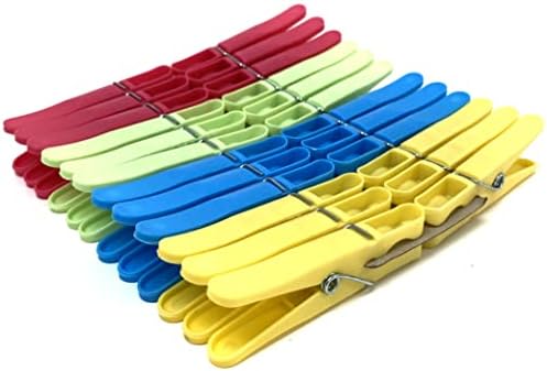 24 teške plastične štipaljke za odjeću obojene štipaljke za rublje kopče za vješanje odjeće