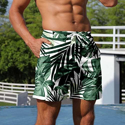 ZDDO muške havajske ploče kratke hlače, ljetni prozračni plivački komori na havaji voće tiskaju sportske casual plaže kratke hlače