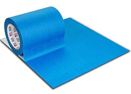 Široka plava slikarska traka, 6 inča i 2 koluti od 4 inča, 3D traka za ispis, lako čisto uklanjanje do 21 dan, traka za maskiranje