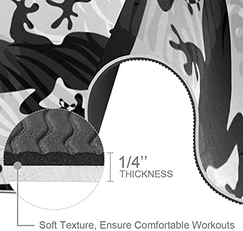 6 mm ekstra debela joga prostirka, sivi gušteri tiskani ekološki prihvatljivi TPE za vježbanje pilates prostirka s jogom, vježbom,