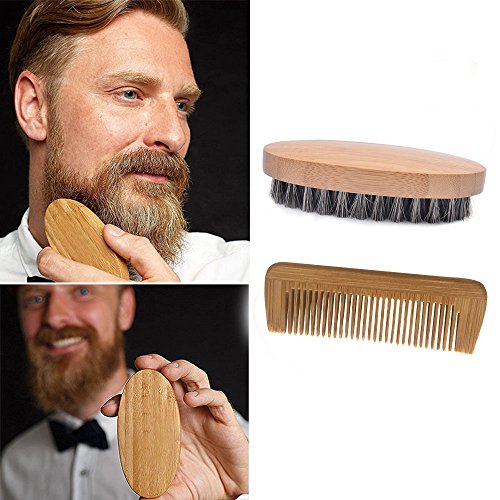 Brkovi vojna okrugla brada kosa i tvrdi češalj drva muškarci četkajte njegu kose silikonske kose proizvodi