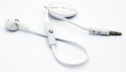 Ravne žičane bijele ručne ruke Mono slušalice s jednim slušalicama za ušir za ušir za Verizon Motorola Droid X2, Verizon Motorola Droid