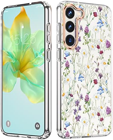 MilProx kompatibilan sa Samsung Galaxy S23 plus futrola za cvijeće, simpatični dizajn futrola za djevojčice, cvjetni uzorak otporan
