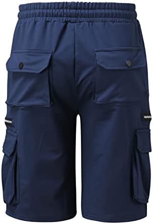 Muške teretne kratke hlače s višestrukim džepovima srednji struk preživjeli hlače Capri patke pamučne jogger sportove kratke hlače
