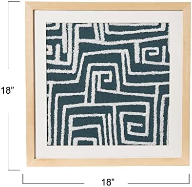 Kreativni koo-op 18 kvadratni apstraktni apstraktni vez u zidnoj umjetnosti drvenog okvira, multi