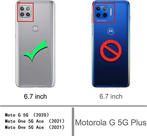 Idealno za Motorola Moto G 5G 2020/One 5G Ace 2021 /One 5G UW Ace 2021 Torbica-novčanik [9 utora za kartice] Podesivo ogrlicu preko