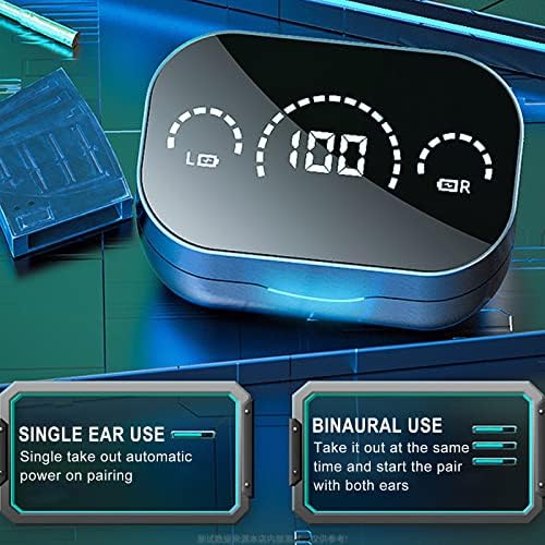 8RB S320 Bluetooth slušalice bežične slušalice u uhu stereo zvučni sportovi ušnih čepova s ​​zrcalnim dizajnom LED pametni zaslon