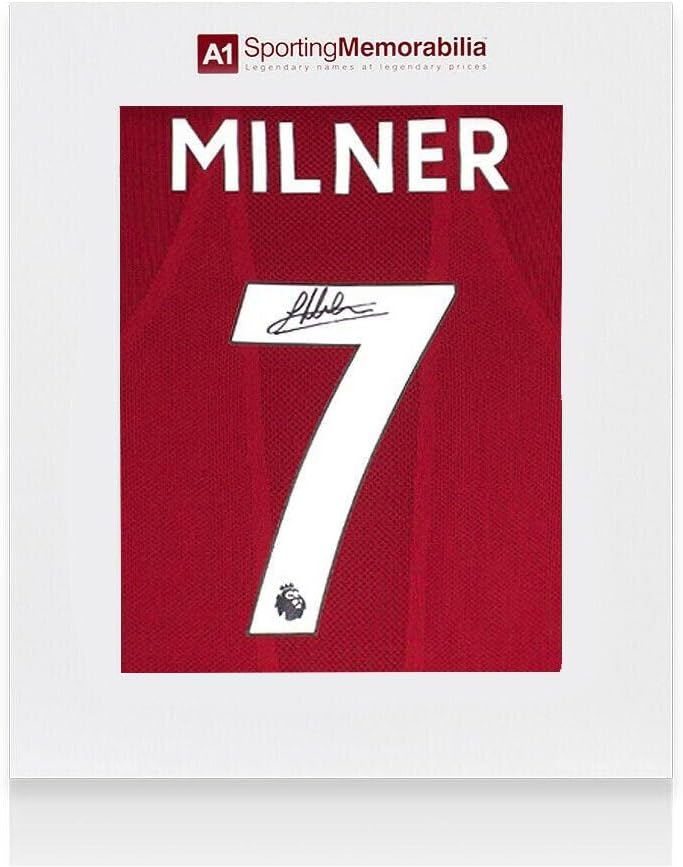 James Milner potpisao je košulju Liverpoola - 2019/2020, broj 7 - Poklon kutija - Autografirani nogometni dresovi