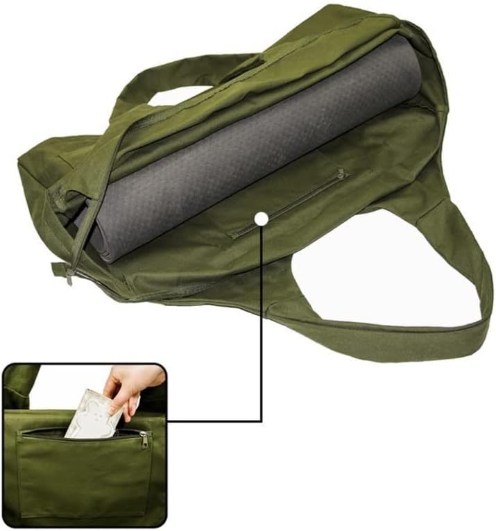 Torba za joga prostirku velikog kapaciteta s džepovima, torba za ramena s remenom za vježbanje