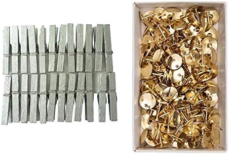 Trebat će vam 24 srebrne štipaljke duljine 3 cm + 150 zlatnih metalnih gumba