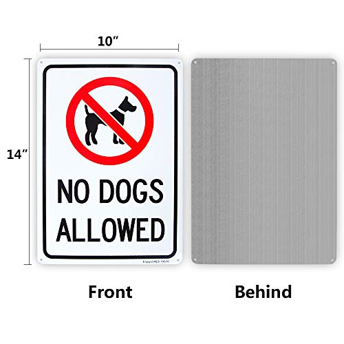 Nijedan psi dozvoljeni, aluminijski znak 10 x 14 .04 .