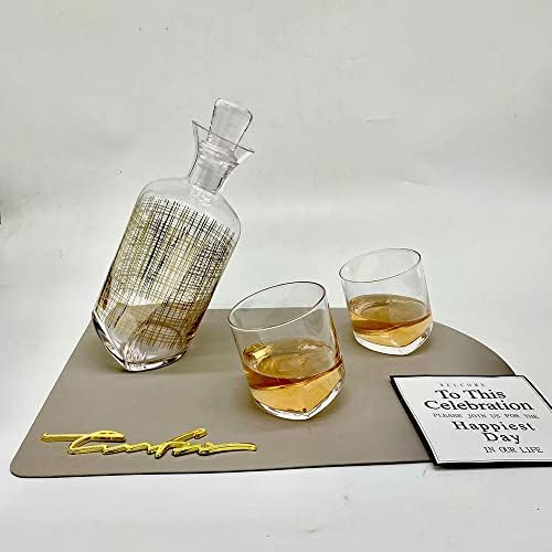 Cathyladi vinsko čašu Old Fashioned Whiskey naočale s luksuznom kutijom za Scotch Bourbon Liquor koktel pij izvrstan luksuz savršen