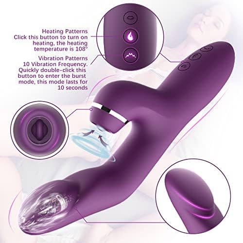Zec G-točki klitoriranje lizanja dildo vibrator-seks igračka za žene stimulatore s 5 načina lizanja jezika i 10 vibracija, USB punjiva