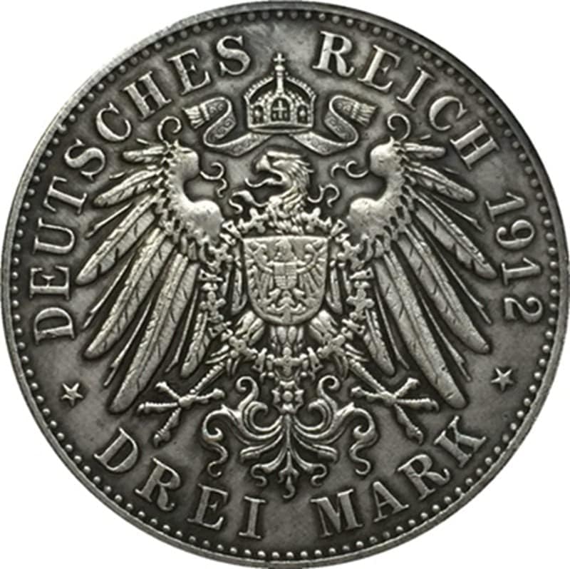 1912. Njemački novčići bakreni srebrni kovanice kovanice za kovanice UPOZORENJE BULJAVNO