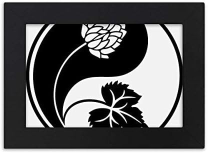 Hladni majstor DIY laboratorij budizam religija yin-yang cvjetni uzorak radna površina fotografija crna slika slike art slikanje 7x9