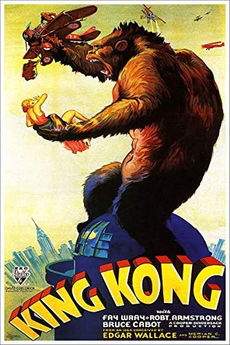 Američke usluge poklona - King Kong Vintage filmski plakat 3-24x36