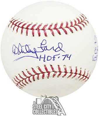 Whitey Ford statistika Autografirani službeni MLB bejzbol - PSA/DNA CoA - Autografirani bejzbols